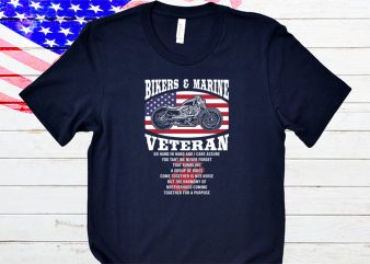 Marine Bike t-shirt design