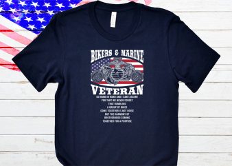 Marine double bike t-shirt design