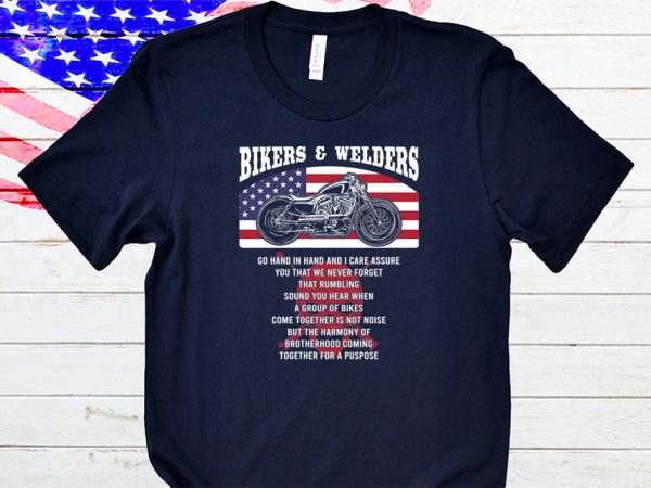 Welders and bikers t-shirt design