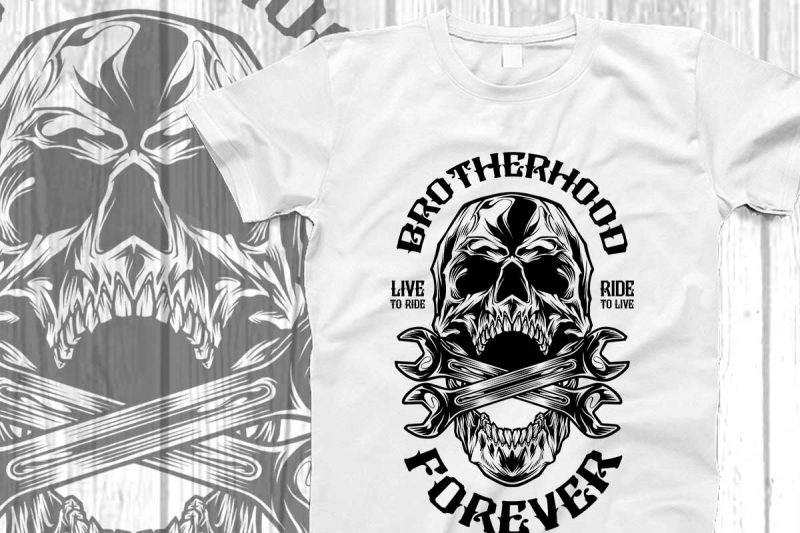 Brotherhood forever t-shirt design t shirt designs for printful