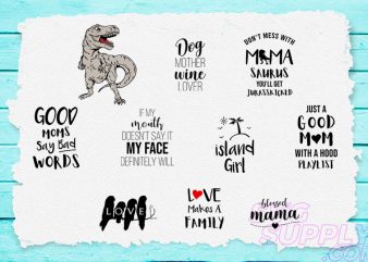 Mamasaurus SVG Bundle