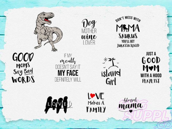 Download Mamasaurus Svg Bundle Buy T Shirt Designs