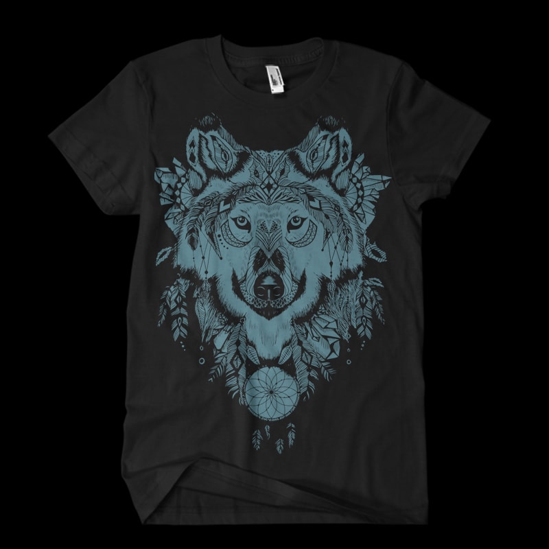 wolf vector buy t shirt design for commercial use