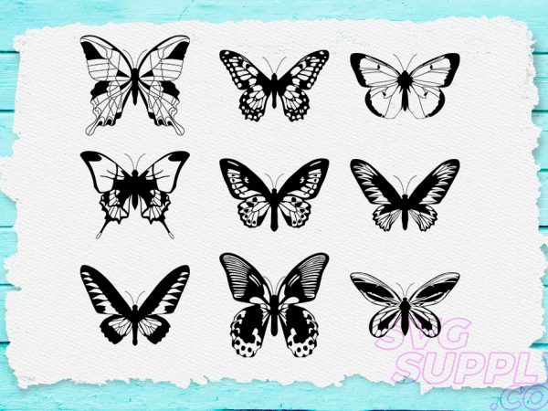 Butterfly Lineart SVG Bundle - Buy t-shirt designs