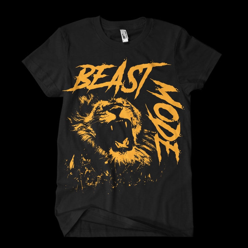 Lion Beast vector t shirt design