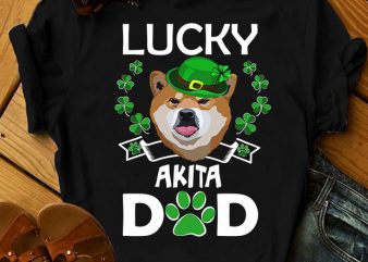 40 dog breeds – Lucky Dog Dad St Patrick buy t shirt design artwork