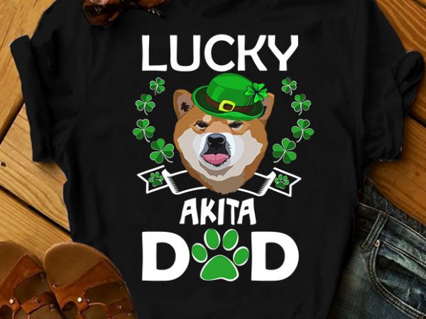 40 dog breeds – Lucky Dog Dad St Patrick buy t shirt design artwork