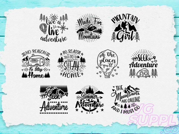 Adventure t-shirt design bundle