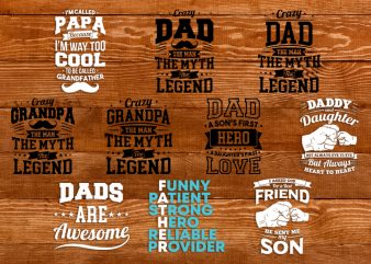 Dad t-shirt design bundle