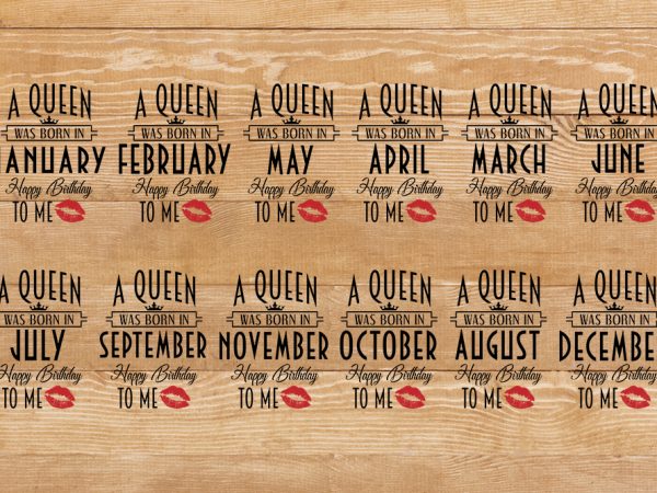 Birthday queen t-shirt bundle 12 month