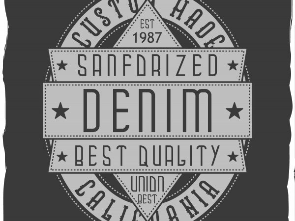 Denim label t shirt design png