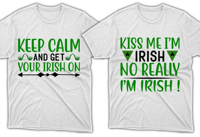 80 Print Ready St. Patrick's Day quotes T-shirt Designs Bundle