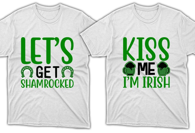 80 Print Ready St. Patrick's Day quotes T-shirt Designs Bundle