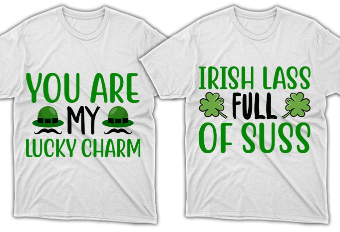 80 Print Ready St. Patrick's Day quotes T-shirt Designs Bundle