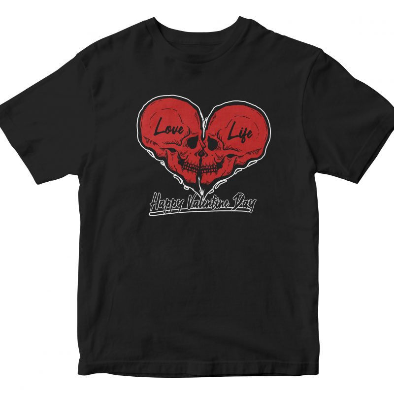 Happy Valentine Day graphic t-shirt design