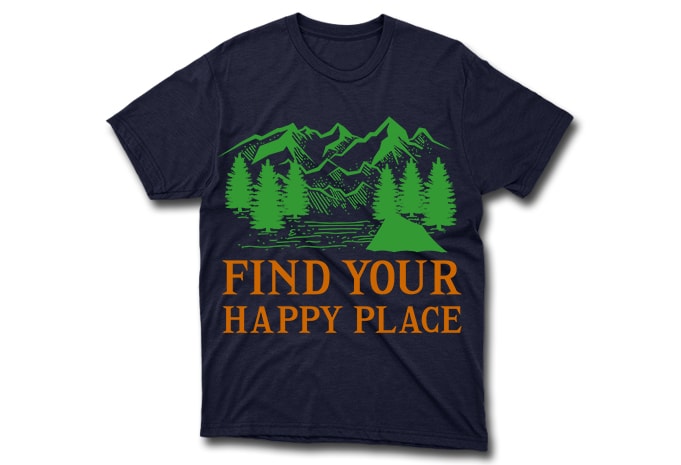 40 Editable Adventure/Mountain/Hiking Quotes T-shirt Designs Bundle