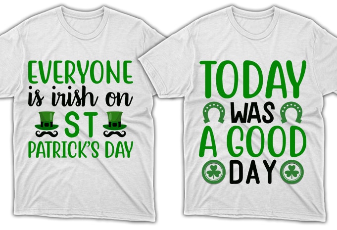 80 Print Ready St. Patrick's Day quotes T-shirt Designs Bundle