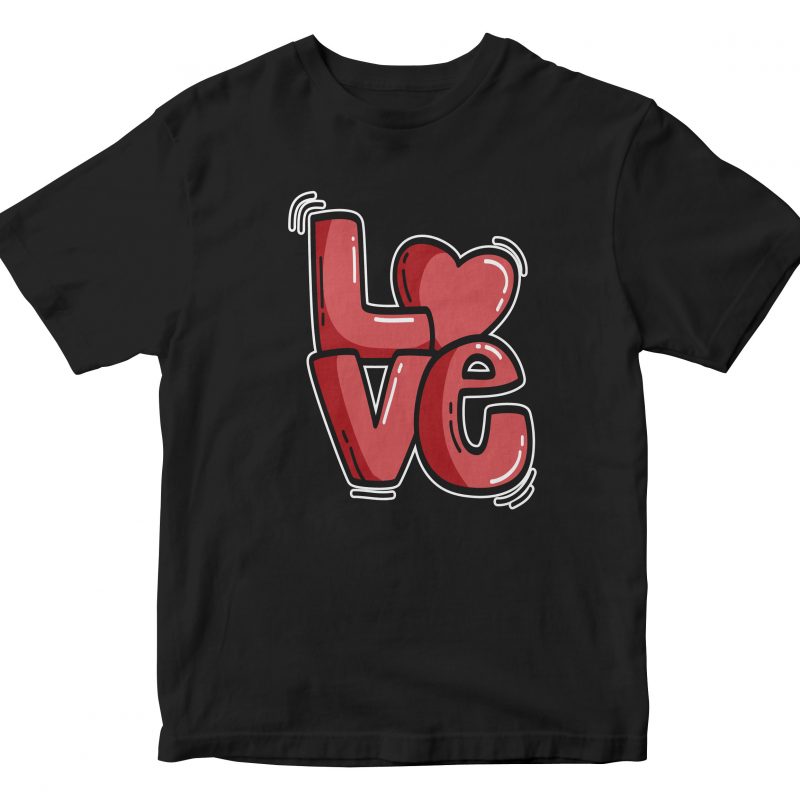 Happy Valentine Day graphic t-shirt design