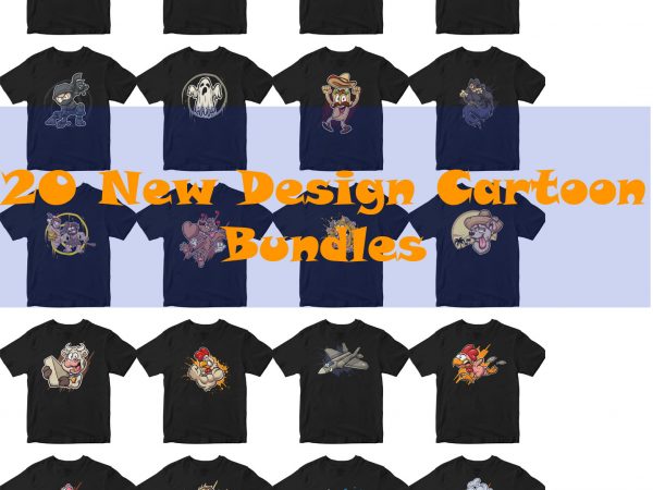 New cartoon design bundles