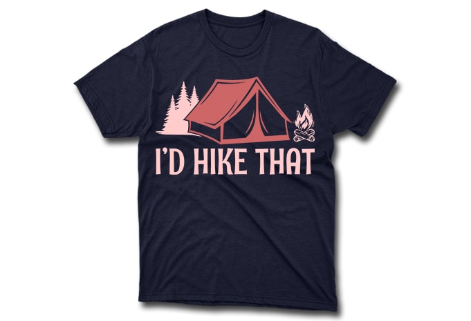 40 Editable Adventure/Mountain/Hiking Quotes T-shirt Designs Bundle