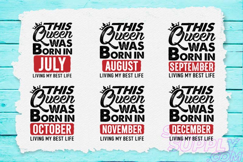 Download This Queen Are Born Svg Bundle Buy T Shirt Designs