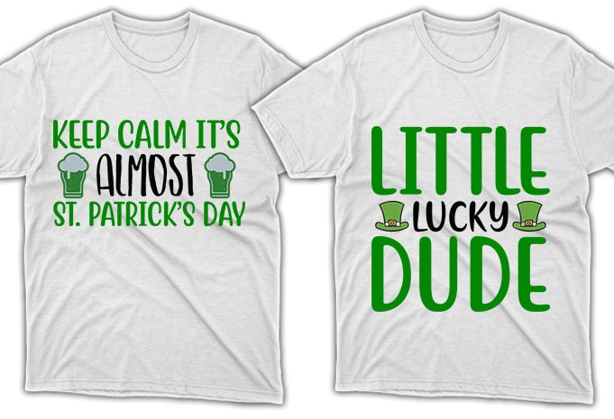 80 Print Ready St. Patrick's Day quotes T-shirt Designs Bundle