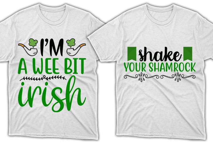 80 Print Ready St. Patrick's Day quotes T-shirt Designs Bundle