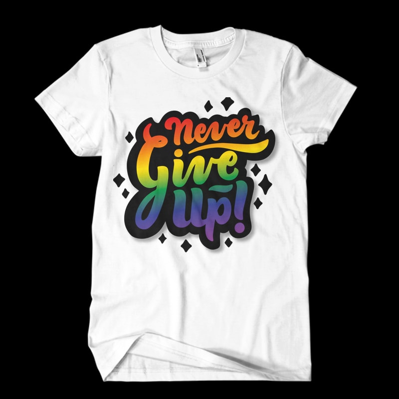 lgbt text commercial use t shirt designs