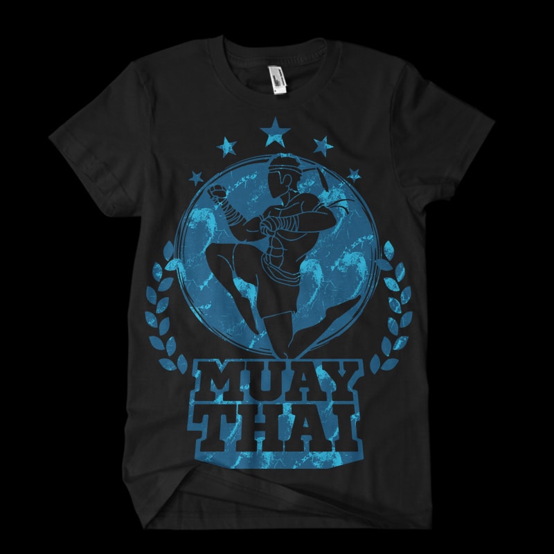 Muay Thai 11 commercial use t-shirt design