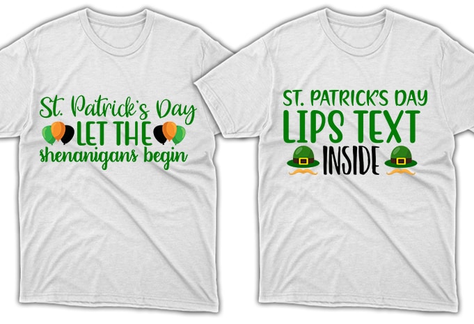 80 Print Ready St. Patrick's Day quotes T-shirt Designs Bundle