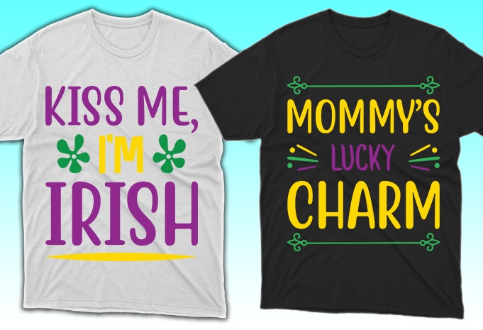 100 Print Ready Mardi Gras T-shirt Designs Bundle