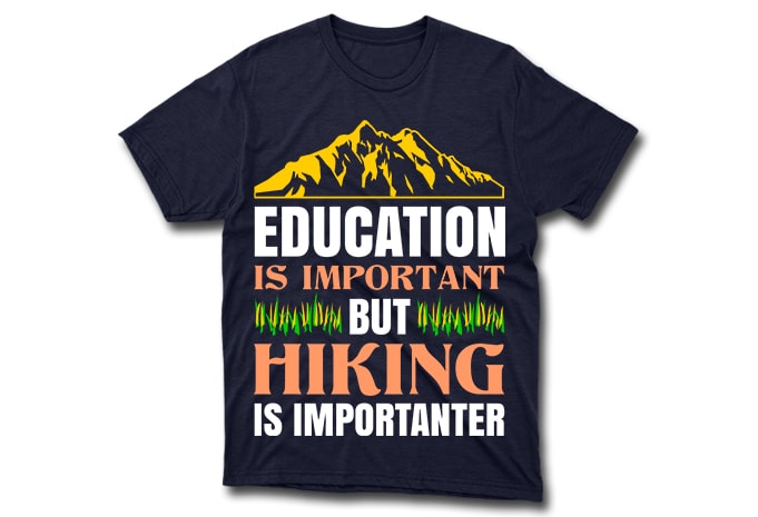 40 Editable Adventure/Mountain/Hiking Quotes T-shirt Designs Bundle