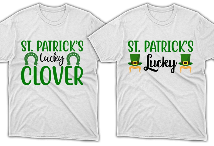 80 Print Ready St. Patrick's Day quotes T-shirt Designs Bundle