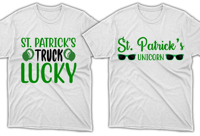 80 Print Ready St. Patrick's Day quotes T-shirt Designs Bundle