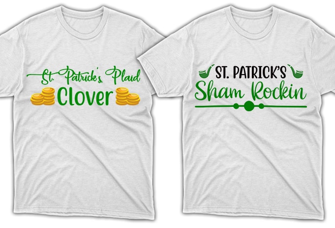 80 Print Ready St. Patrick's Day quotes T-shirt Designs Bundle