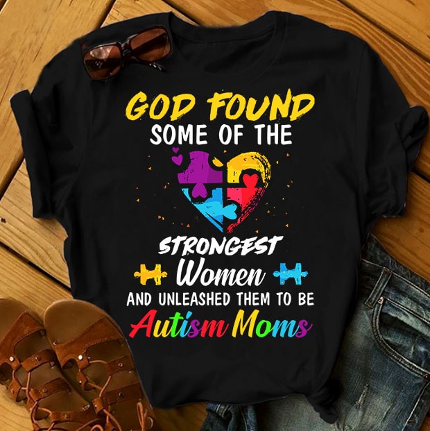 SPECIAL AUTISM AWARENESS PART 2- 50 EDITABLE DESIGNS – 90% OFF – PSD and PNG – LIMITED TIME ONLY! t shirt design for teespring