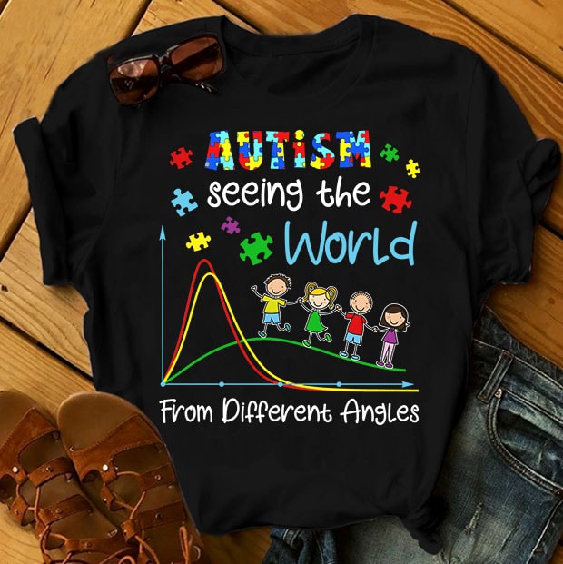 SPECIAL AUTISM AWARENESS PART 2- 50 EDITABLE DESIGNS – 90% OFF – PSD and PNG – LIMITED TIME ONLY! t shirt design for teespring