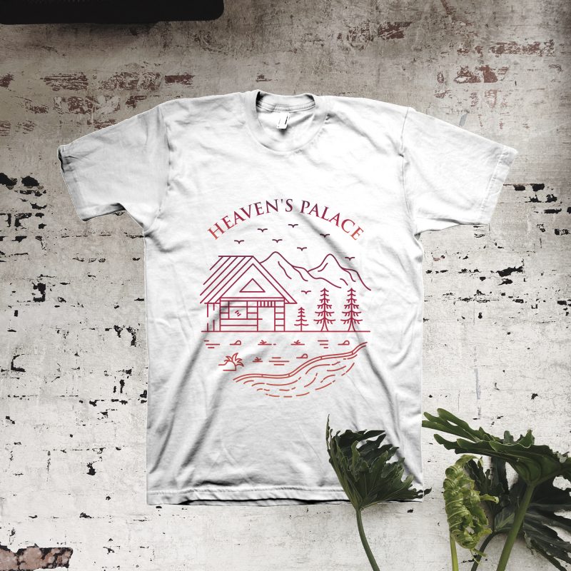 Heaven’s Palace commercial use t shirt designs