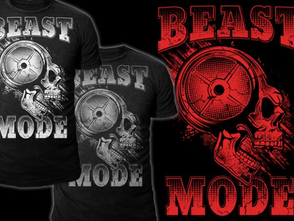 Beast mode t shirt design for download