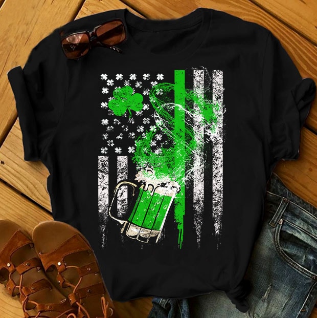 SPECIAL ST PATRICK’s DAY PART 1- 101 EDITABLE DESIGNS – 90% OFF – PSD and PNG – LIMITED TIME ONLY! t-shirt designs for sale