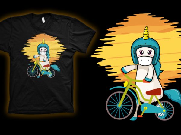 Ponybiker vector t-shirt design