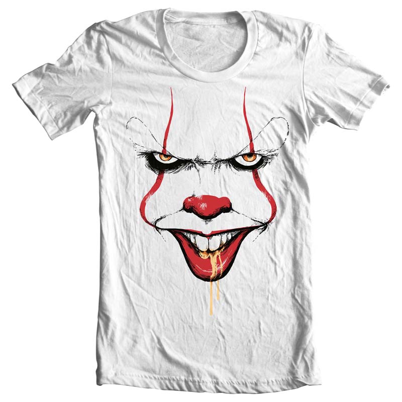 Clown Spittle t shirt design graphic