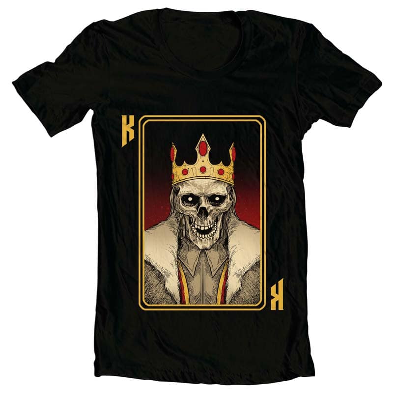 King Card vector t shirt design