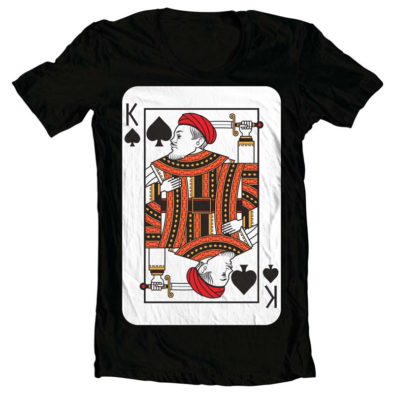 King Card vector t shirt design