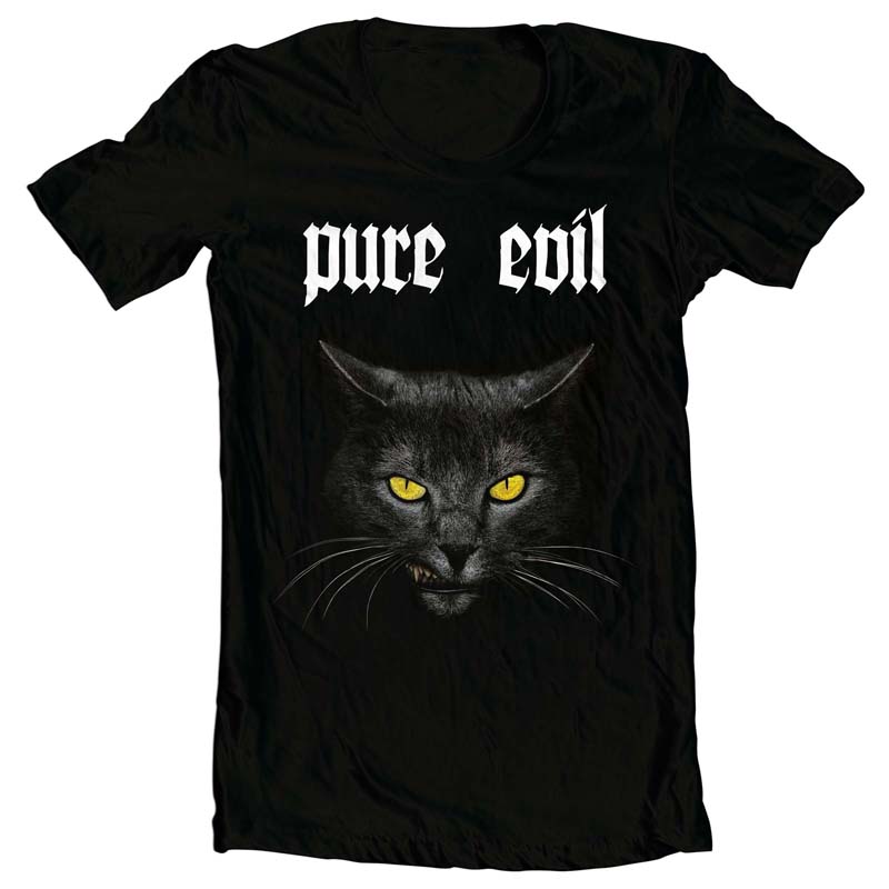 Pure Evil t shirt design graphic