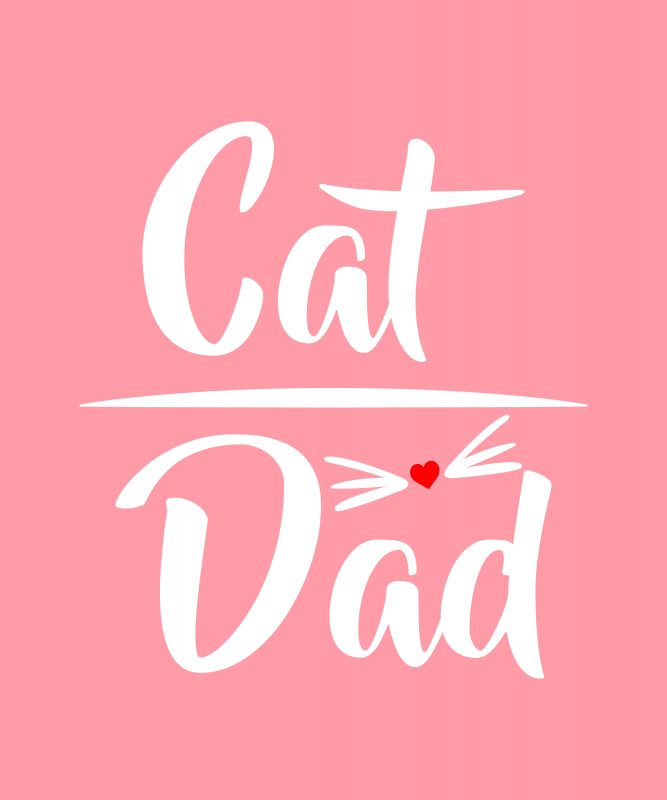 Cat dad t-shirt graphic t-shirt design