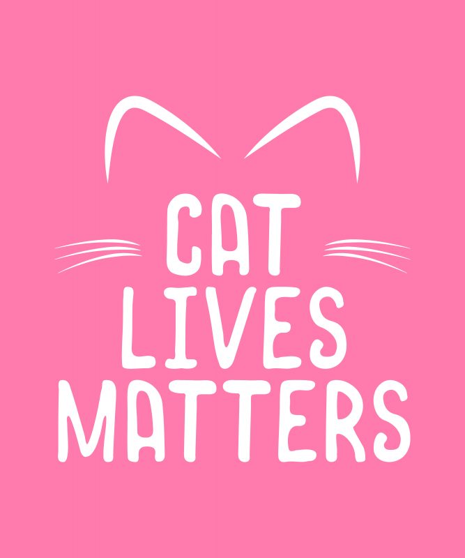CAT lives matter graphic t-shirt design
