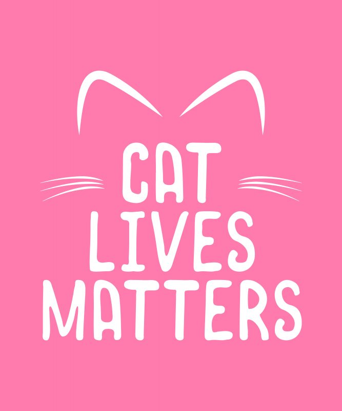 CAT lives matter graphic t-shirt design