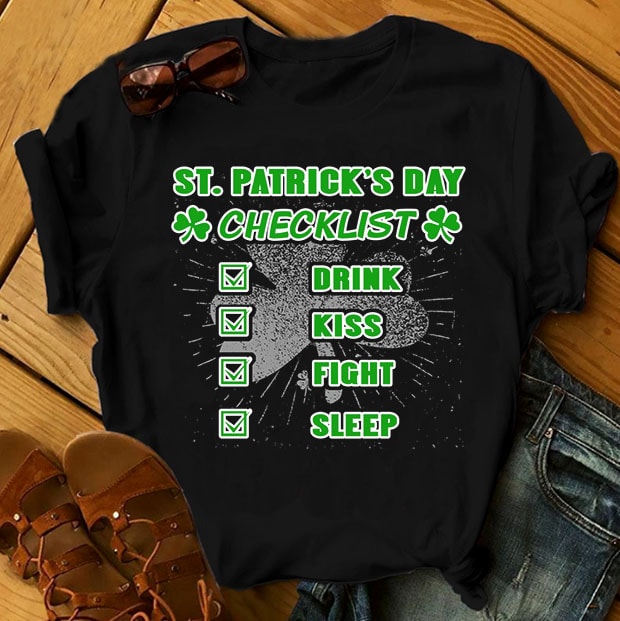 FULL ST PATRICK’s DAY – 430 EDITABLE DESIGNS – 90% OFF – PSD and PNG – LIMITED TIME ONLY! buy t shirt design artwork