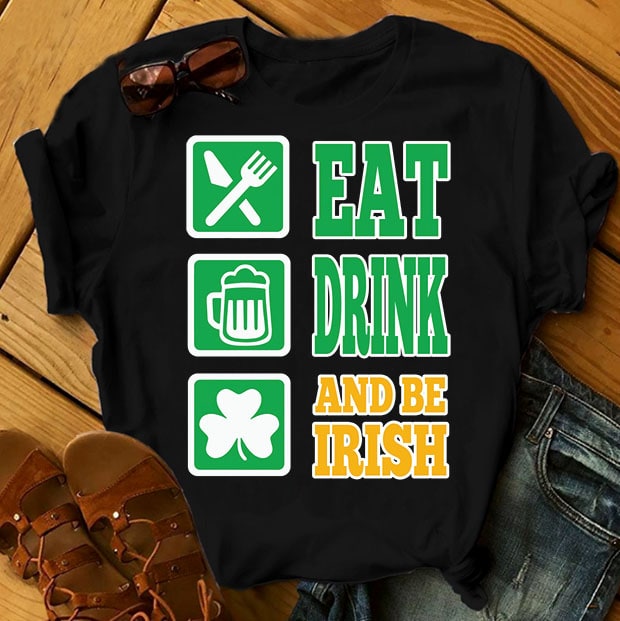 FULL ST PATRICK’s DAY – 430 EDITABLE DESIGNS – 90% OFF – PSD and PNG – LIMITED TIME ONLY! buy t shirt design artwork